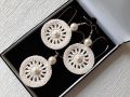 crochet pendent set with beautiful earrings. 