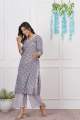 Cotton Printed Kurta And Pant Set For Women. 