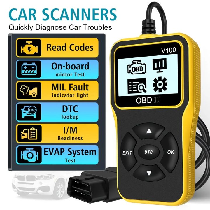Obd2 Scanner Diagnostic Tool, Check Engine Code Reader, Obd2 Scanner ...