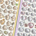 Cartoon 3D Cat Claw Sticker Kawa Crystal Relief Stickers DIY Scrapbook Diary Laptop Stationery Decorative Stickers. 