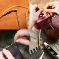1mm 220m Leather Wax Thread for Waxed Polyester Cord Craft Heavy Duty Sewing Thread Waxed Book Binding Leather String Cord. 