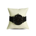 Beige White PU Leather Pillow Stand Hand Ornament Display Mat Watch Bracelet Bangle Holder Jewelry Pillow. 