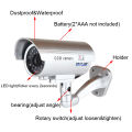 Fake Camera Outdoor Indoor CCTV Surveillance Simulation Dummy Camera With Flashing LED Light Home Security Protection Bullet Cam. 
