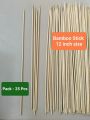 Bamboo Stick/Shashlik kathi  12 inch size.For Flower Bouquet, Kabab Use, Any Craft, Per Pack - 25/50/80/100 Pcs.. 