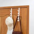 1pcs Bedroom Door Hanger Clothes Hanging Rack Over The Door Plastic Home Storage Organization Hooks, Purse Holder For Bags Rails. 