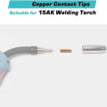 5/10PCS, Tip Gas Nozzle MB-15AK M6*25mm Welding  Contact Tip Gas Nozzle 0.6/0.8/0.9/1.0/1.2mm For MB-15AK 14AK MIG/MAG Part. 