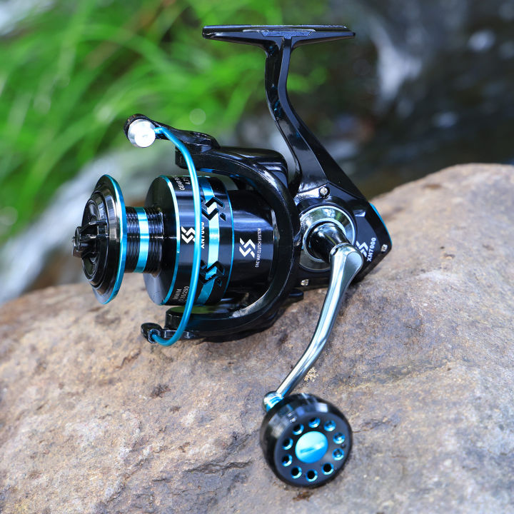 Sougayilang%202000-7000%20Spinning%20Fishing%20Reel%2012+1BB%20High%20Strength%20Aluminum%20Spool%20Max%20Drag%2016kg%20Free%20%20500m%20Nylon%20Line%20Pesca%20-%20Image%206