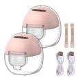 Wearable Breast Pump Hands Free Electric Portable Wearable Breast Pumps Slient BPA-free Breastfeeding Milk Collector. 