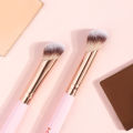MAANGE 4pcs Dual-ended Basic Makeup Brushes Set with Foundation Powder Blush Details for Eyeshadow Brushes Beginner Travel Tools. 