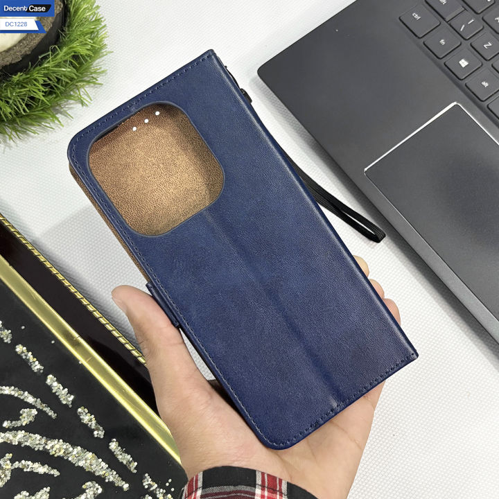 Realme%20Note%2050%20Flip%20Book%20Cover%20-%20Blue%20-%20New%20Leather%20Wallet%20Flip%20Cover%20with%20Magnetic%20Lock%20Strap%20&%20Card%20Slots%20-%20Image%202