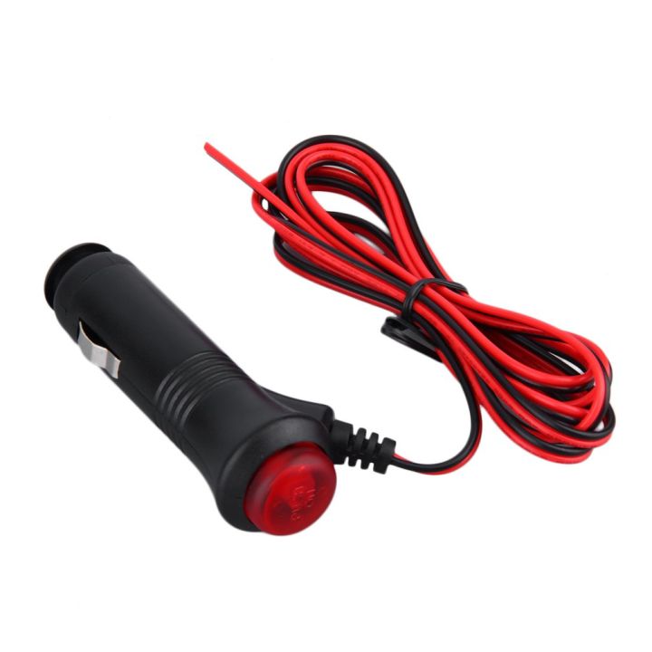 Car Cigarette Socket Plug Connector 1.5 Meter Cable 12V 24V Car Charger On Off Switch Universal for Car Light