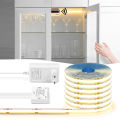 Smart Door COB LED Strip Motion Sensor Lights 12V 2M 5M 10M LED Under Cabinet Lamp  Shoe Wardrobe Showcase Book Shelf Lighting lightify. 