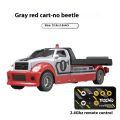1/64 Mini Remote Control Car Pickup Truck Trailer Set Mobile Phone Remote Control Model Alloy Children'S Toy Car Holiday .