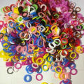 100Pcs Pigeon Bird Foot  Ring Elastic Mixed Colors 8Mm Pigeon Identification Foot Rings for Quails Pigeons Bird Appliances. 