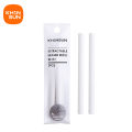 KHINSUN Press Retractable Pencil Eraser Correction Supplies Pen Style Pencil Writing School Supplies Stationery.