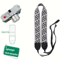 Portable Camera Strap Adjustable Cotton Leather Camera Shoulder Neck Strap Belt For / Camera Belt For DSLR Digital SLR.