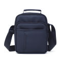 Men's Oxford Chest Bag | Casual MEDIUM Crossbody Shoulder Bag | Small Diagonal Bag for Men and Women | Black.