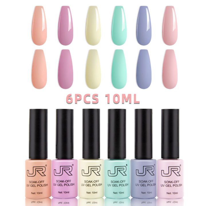 JR%206pcs%2010ml%20gel%20nail%20polish%20set%20Including%20Red%20Pink%20Nude%20Gel%20Polish%20Kit%20UV%20LED%20Soak%20Off%20Polish%20Home%20DIY%20top%20coat%20base%20coat%20gifts%20-%20Image%208