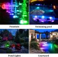 Solar Underwater RGB Light for Pond Aquarium Fish Tank Decor IP68 Solar Pool Lamp 2/3/4/5leds Garden Landscape Outdoor Spotlight. 