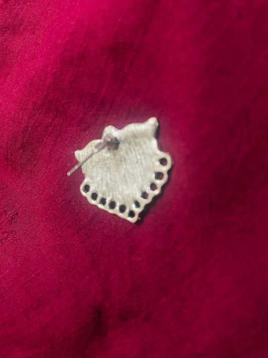 1 pair stud for making earrings base/bangle making materials/jewellery making/kundan/pearl ceramic/traditional jewellery/accessories
