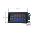 M4430 DC 100V 200V 10A Digital Voltmeter Ammeter 4-Digit 0.28 inch LED Display Voltage Volt Amp Tester Panel Meter. 