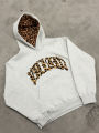 Y2K Trendy High-Quality Cross-Border Leopard Embroidered Casual Sports Men's and Women's Hooded Sweatshirt Pants. 