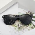 Men And Women Improving Vision Anti Myopia Astigmatism Glasses With Holes For Correcting Fatigue Pinhole Glasses.