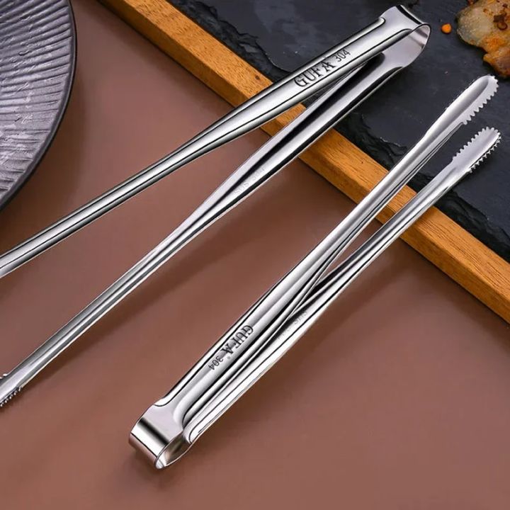 Barbecue%20Food%20Tong%20Non-Slip%20Cooking%20Clip%20Stainless%20Steel%20Portable%20Picnic%20Tweezer%20Salad%20Steak%20Clamp%20Bread%20Tongs%20Kitchen%20Gadgets%20-%20Image%204