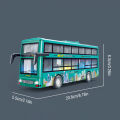 Children's Simulated Bus Model with Light And Sound Effect Door-Opening Inertial Sightseeing Vehicle Toy for Kids Xmas .