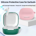 Silicone Earphone Case Anti Drop Dustproof Bluetooth Headphone Cover with Carabiner Shockproof for Anker Soundcore R60i NC. 