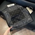 70x70cm Print Square Scarf For Women Silk Shawl Neckerchief Female Hair Bands Head Wraps Headband Foulard Satin Hijab Bandana.