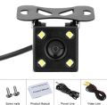 Universal 4 Led Car Rear View Night Vision Water Proof Camera. 