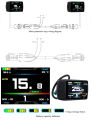 KT TF01U Display Suitable for KT Controller with USB Charging Port  24V/36V/48V Electric Bicycle Color LCD TFT Display Ebike Par. 