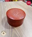 Jewelry/Ring/Watch Box Circle Shape Made With Genuine Cow Leather.. 