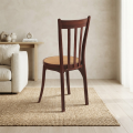 Supreme Antik Chair in Rich Brown Finish for Elegant Vintage Style and Durable Comfortable Seating Solution. 