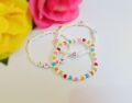 Pack Of 3 Customize Name Beaded Bracelets | Cute Handmade Bracelet | Pearl Bracelet |. 