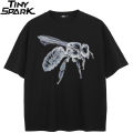 T-Shirt Streetwear X-Ray Hornet Graphic T Shirt Cotton Hipster Men Tshirt Unisex Tops Tees Black Hip Hop. 