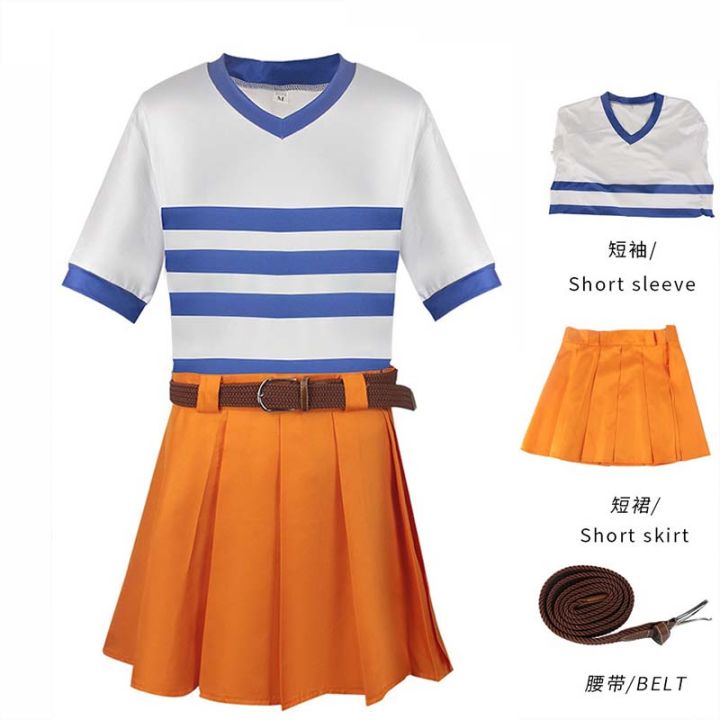 Anime  Nami Cosplay Costume Anime Halloween COS Japanese Unifrom Outfits Role Play Novelty Women Dress Up Carnival  Nami dress