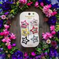 Star Hair Pin's For kid's Girls, Hair Clips for girls, Korean Design - A Pack of 6 Metallic Pins. 