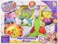 New sweet cuddles harmonious musical cot with hanging cartoons for toddlers/infants/New -borns baby- Multi colors multicolor (6 Pcs set ) (set design available 1 design sending )(multicolor). 