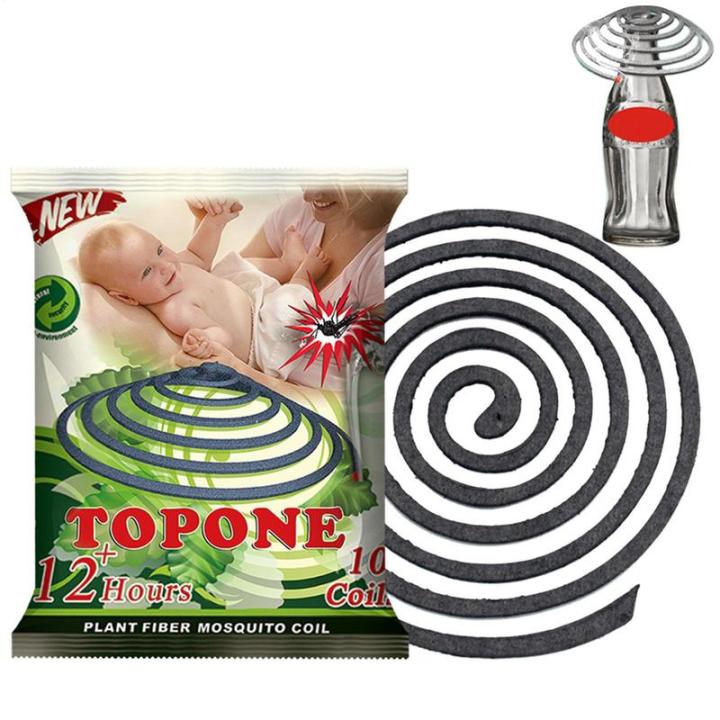 10pcs/bag Natural Bamboo Pulp Mosquitoes Coil Repelling Incense ...