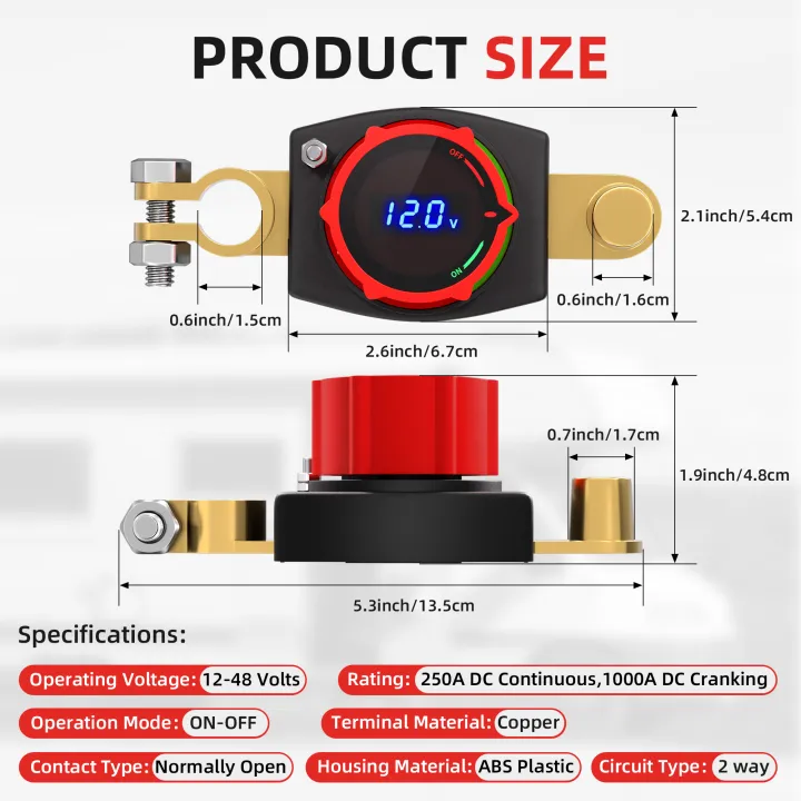 Top%20Post%20Battery%20Disconnect%20Switch%2012V-48V%20with%20LED%20Voltmeter%20DC%205-60V%20Battery%20Kill%20Switch%20On/Off%20Battery%20Cut%20Off%20Switch%20For%20Car%20-%20Image%202