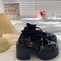 Women's Spring Round Toe Pumps Chunky Heel Mary Janes Shoes Platform Shoes for Women Dress Students Women's Lolita Heeled Shoes. 