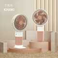 Cute Mini Rechargeable Fan with Phone Holder USB Portable Desk Fan for Travel Office Summer Cooling. 