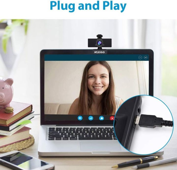 NexiGo%20N60%201080P%20Webcam%20with%20Microphone,%20Adjustable%20FOV,%20Zoom,%20Software%20Control%20&%20Privacy%20Cover,%20USB%20HD%20Computer%20Web%20Camera,%20Plug%20and%20Play,%20for%20Zoom/Skype/Teams,%20Conferencing%20and%20Video%20Calling%20-%20Image%205