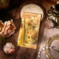 4 Pieces Metal Bookmarks with Tassel, Golden Hollow Bookmark Van Gogh Oil Painting Theme Book Mark Bookmarks for Book Lovers. 