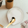 Multipurpose Ceramic Spoon Rest Pad White Spoon Holder Spoon Holder Kitchen Utensils Tableware Spoon Holder Spoon. 