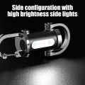 1-5PCS Mini COB Ultra Bright Rechargeable LED Flashlight Keychain Portable Waterproof Camping Pocket Lamp Keyring Hanging Light.