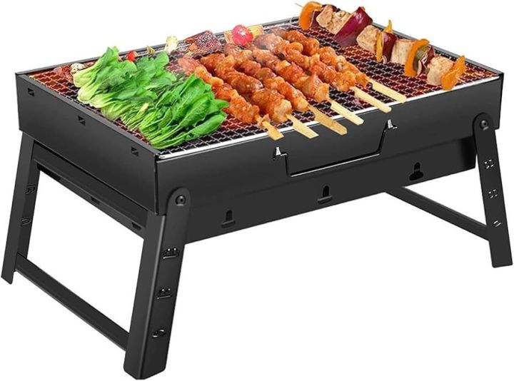 Chrome%20Plated%20Portable%20Outdoor%20Steel%20Collapsible%20Barbeque%20Grill%20-%20Image%207