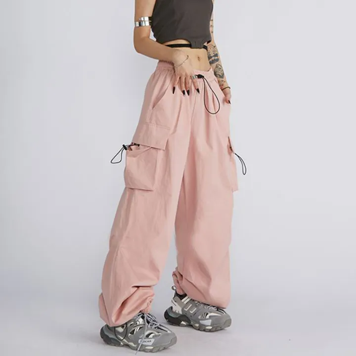 Big%20Size%20Female%20High%20Street%20Cargo%20Pants%20Lady%20Baggy%20High%20Waist%20Straight%20Leg%20Trousers%20Girls%20Classic%20Fashion%20Drawstring%20Pants%20-%20Image%205